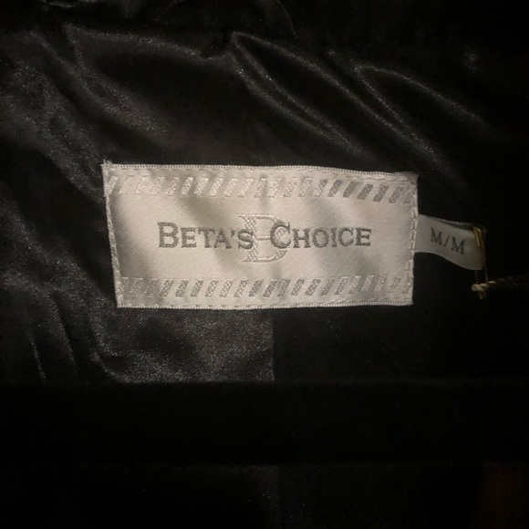 Faux fur mink black and white diamond 3/4 siz med - Picture 5 of 8